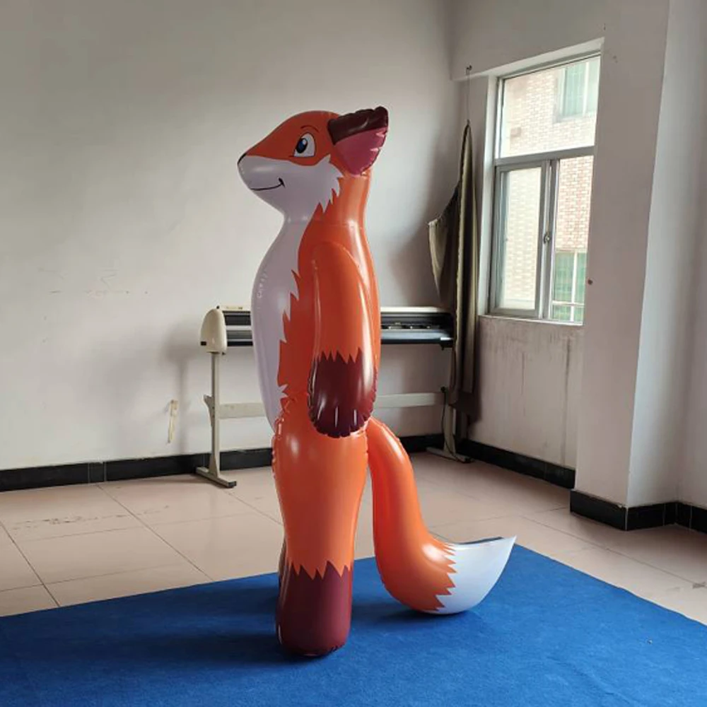 Factory Customized 6ft High  Inflatable Cartoon fox  for Sale