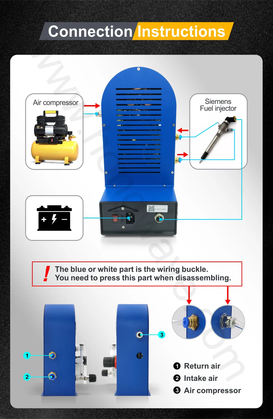 Air Ingector Air Tester for Siemens Diesel Injector Air Residual GapTester| Alibaba.com