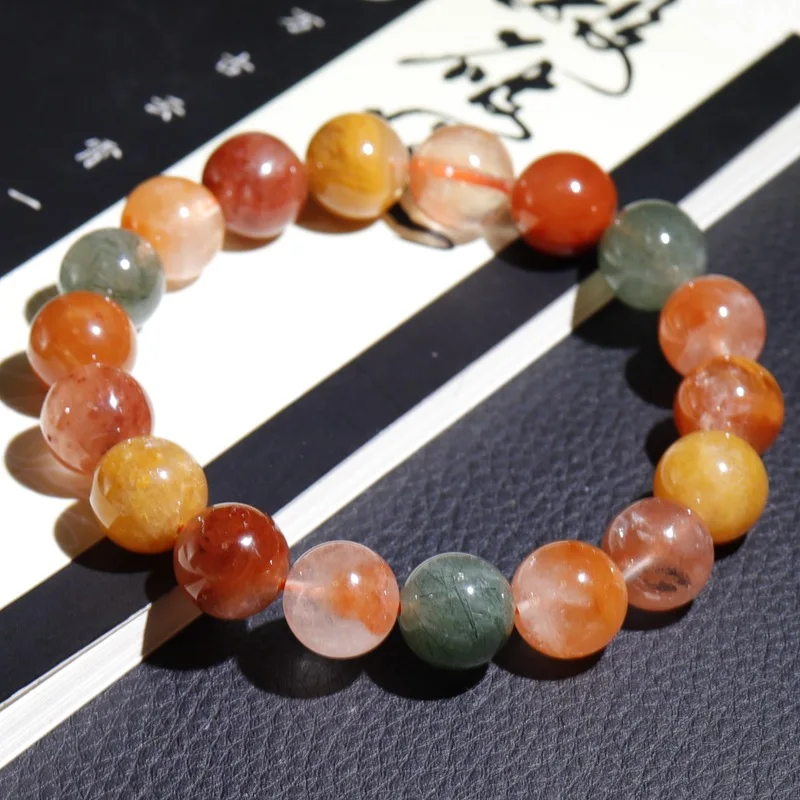 Red Rabbit Hair Rutilated Quartz Bracelet Precious Minimalist