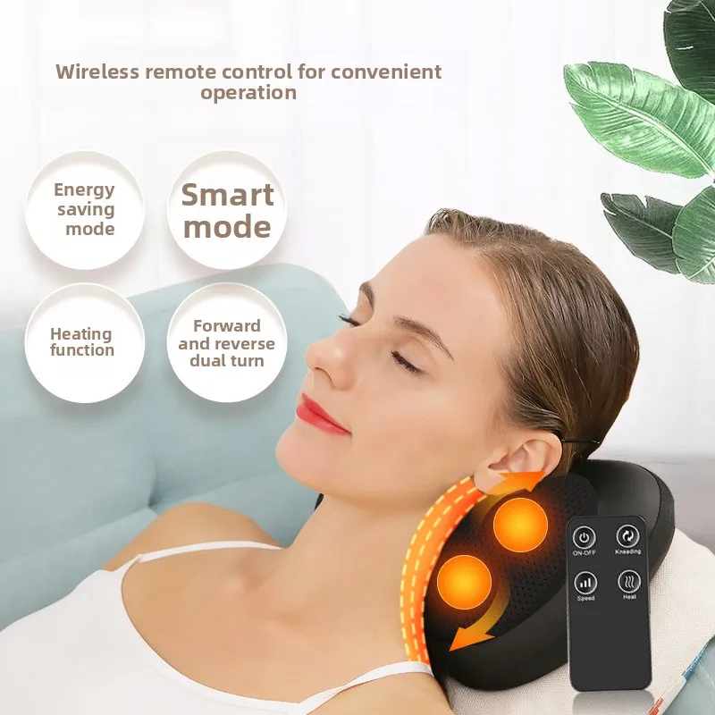 New Multi-Functional Electric Massage Cushion for Home or Car Waist Shoulder Back Neck Massager Pillow
