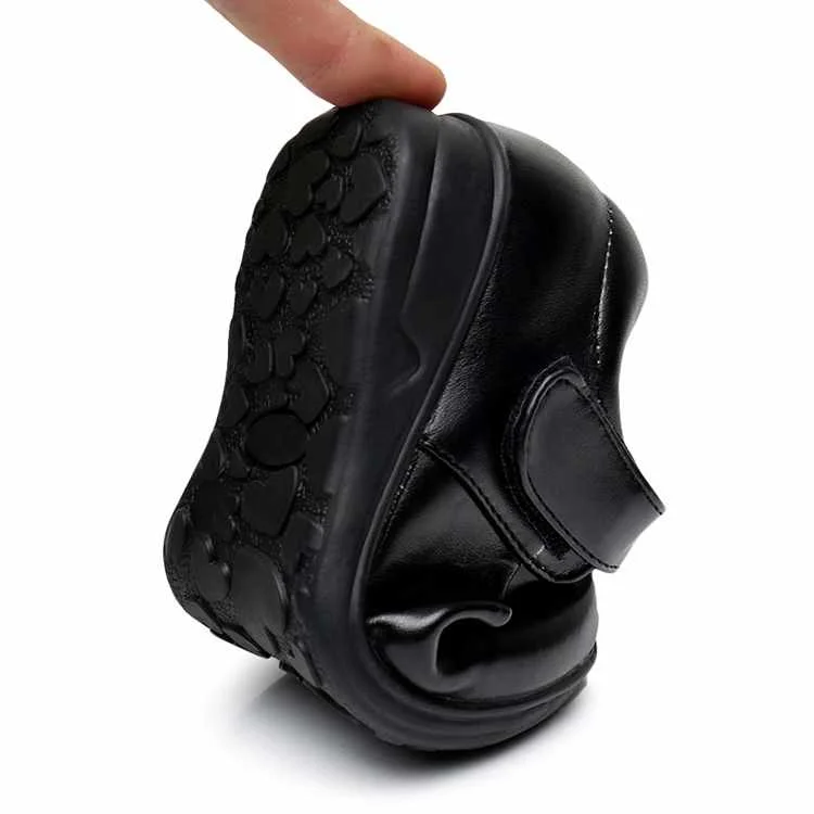 
Детская обувь черные туфли для девочек для начальной школы обувь для принцесс 