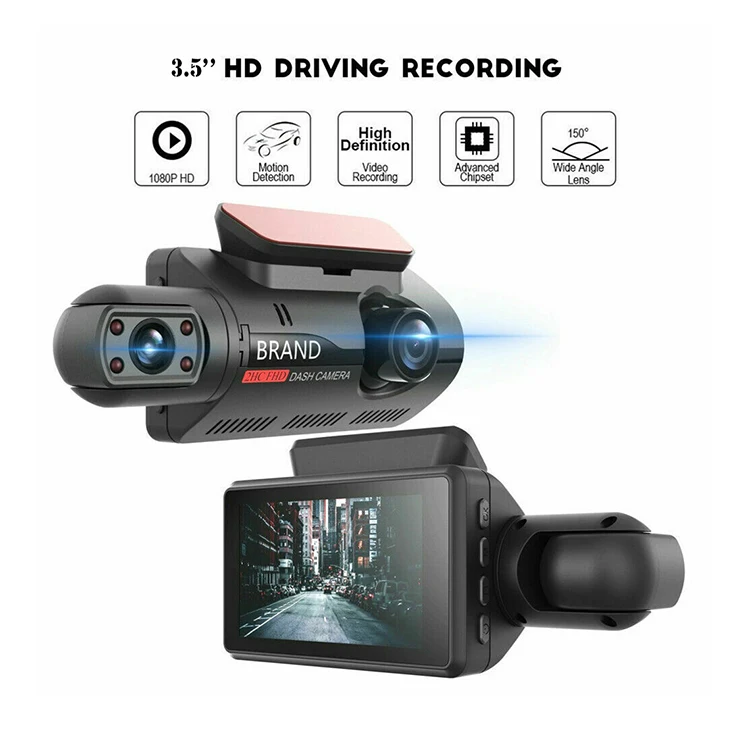 A68 3 inch 110 Degrees Car DVR 1080P HD Parking Monitoring Loop Recording Dash  Cam Front Rear Dual Camera Driving Recorder Wholesale