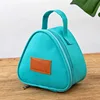 Light blue triangle bag