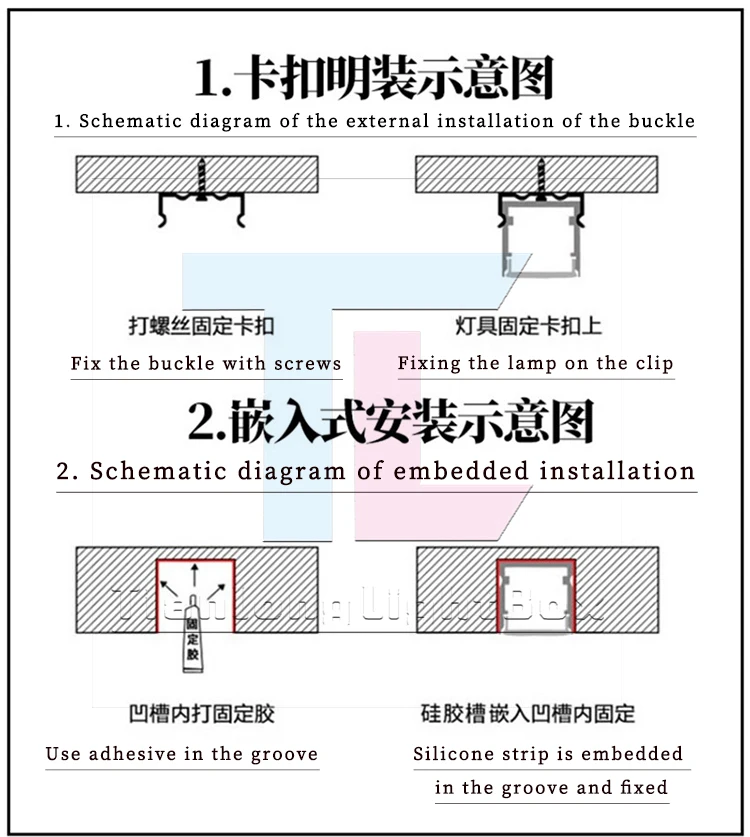 5m silicone led channel system spotless flexible tube diy neon light box enclosed ip67 water dust proof 8mm strip-13