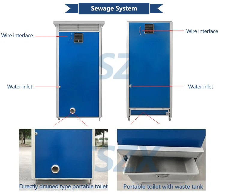 Mobile Public Prefab Toilets Outdoor EPS Portable Wc Toilet Luxury Bathroom Toilet Shower