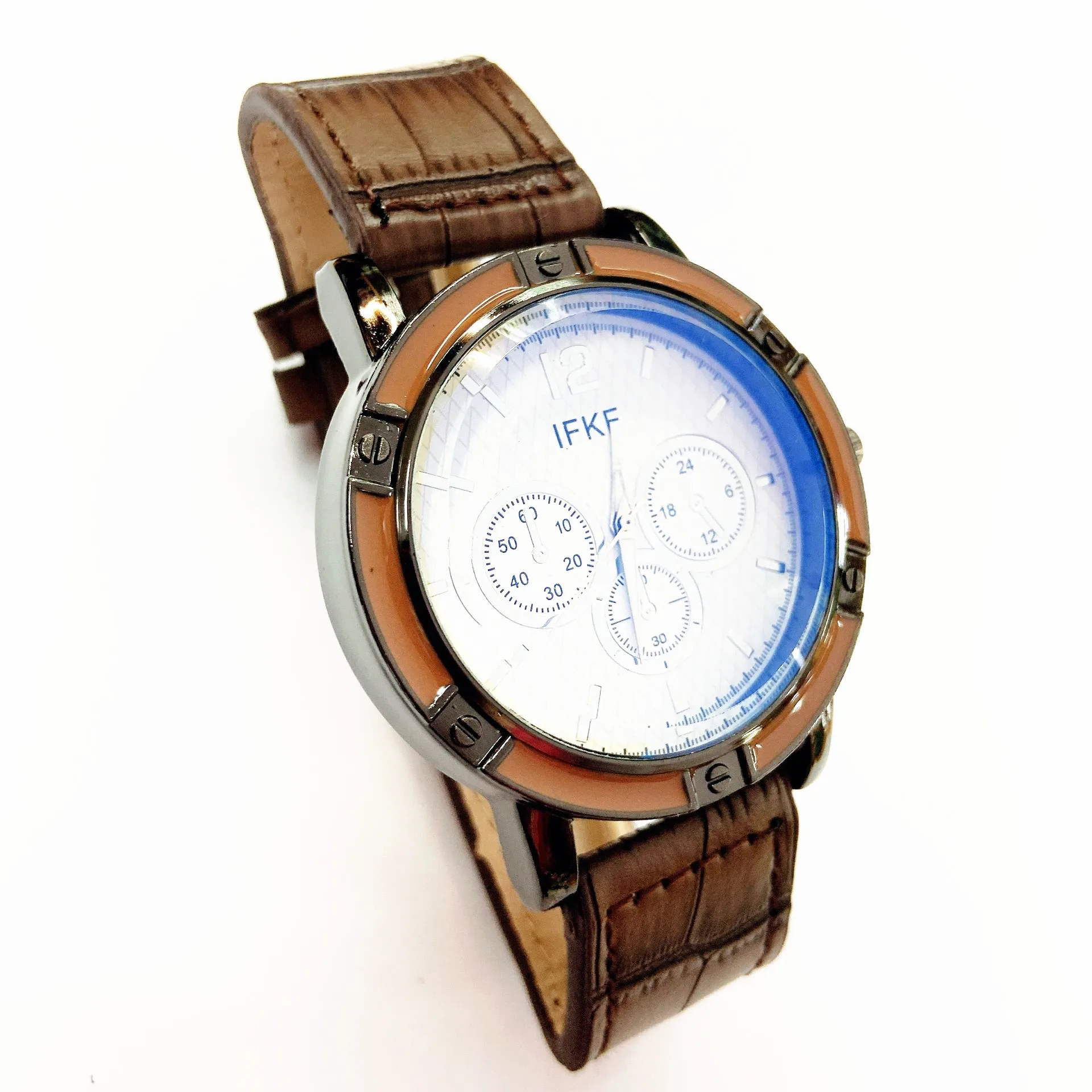 Newest 2021 Fashion Mix Colors Alloy Case Chinese Factory Cheap Leather  Band Men Watch