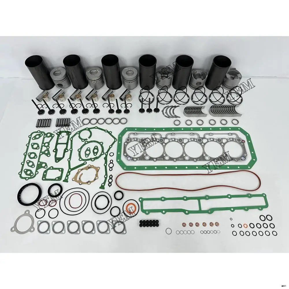 W06D Engine Rebuild Kit With Piston Ring Bearing Valves Gaskets for Hino Diesel Machinery Engine Parts