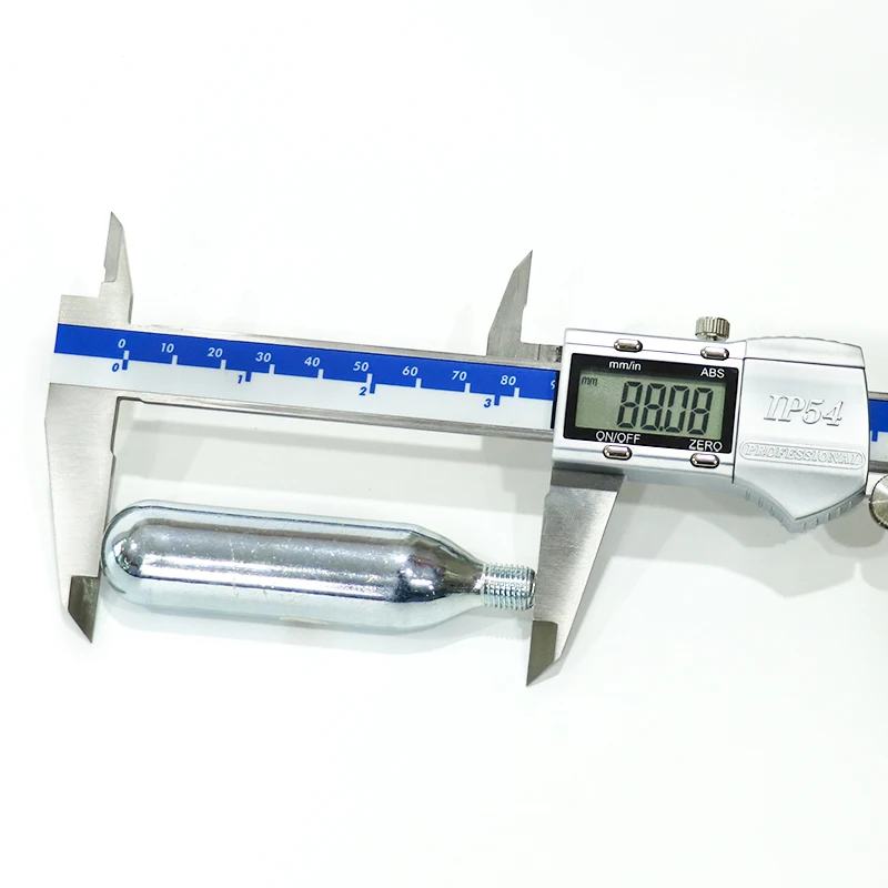 Bombola di co2 ricaricabile 12g 16g Cartucce di CO2 Ricarica Gonfiatore di CO2 per pneumatici per bici Attrezzatura per la produzione di birra con filettatura non filettata  18
