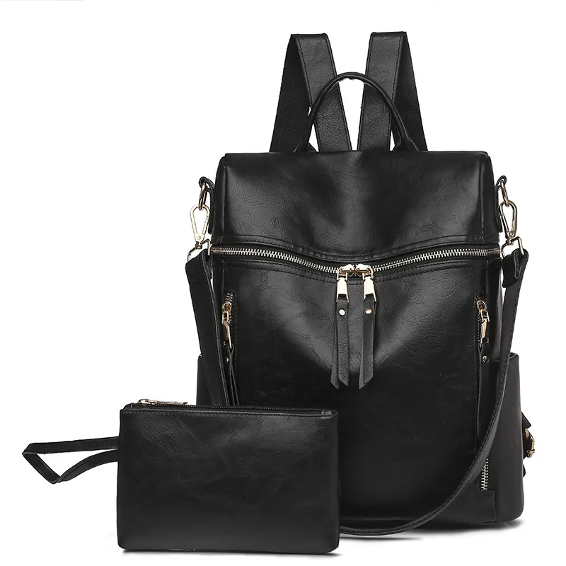 Women's Fashion Backpack Purses Multipurpose Design Convertible Satchel  Handbags And Shoulder Bag Pu Leather Travel Bag
