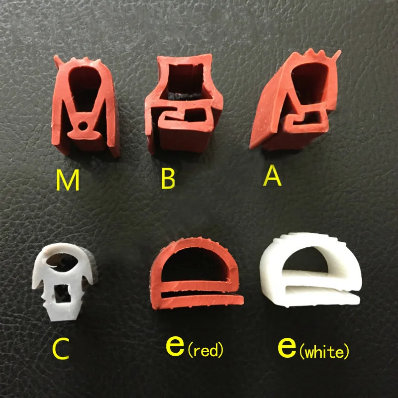 High Temperature E Shape Gasket Silicone Oven Door Rubber Seal
