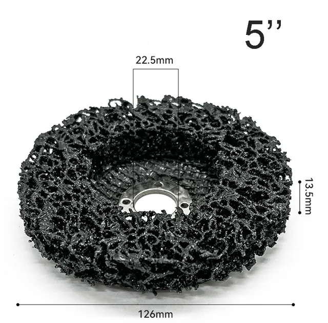 5 Inch Rust Removal Diamond Rust Grinding Poly Strip Disc with Fiberglass Backing