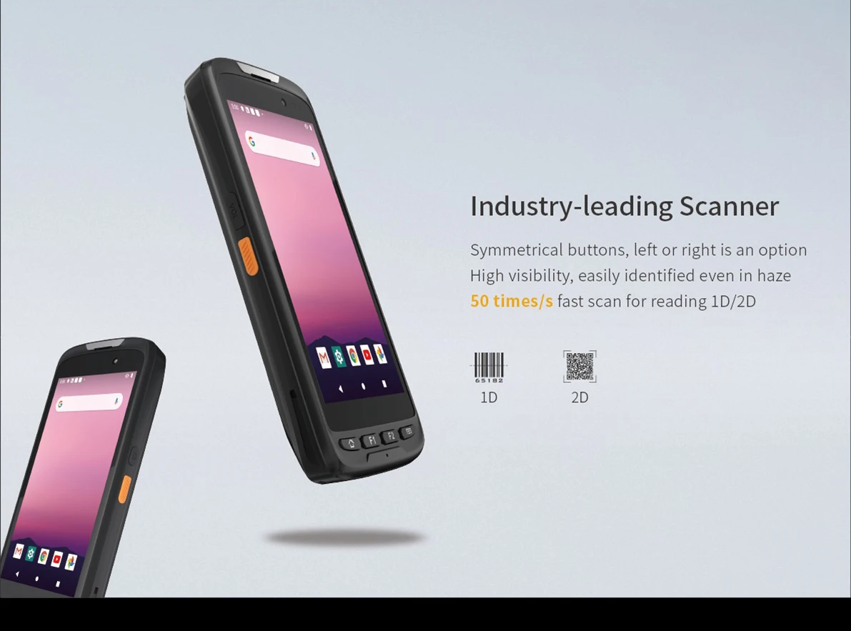 Emdoor 5 Inch Rugged Phone - Android 11, NFC, Barcode Scanner