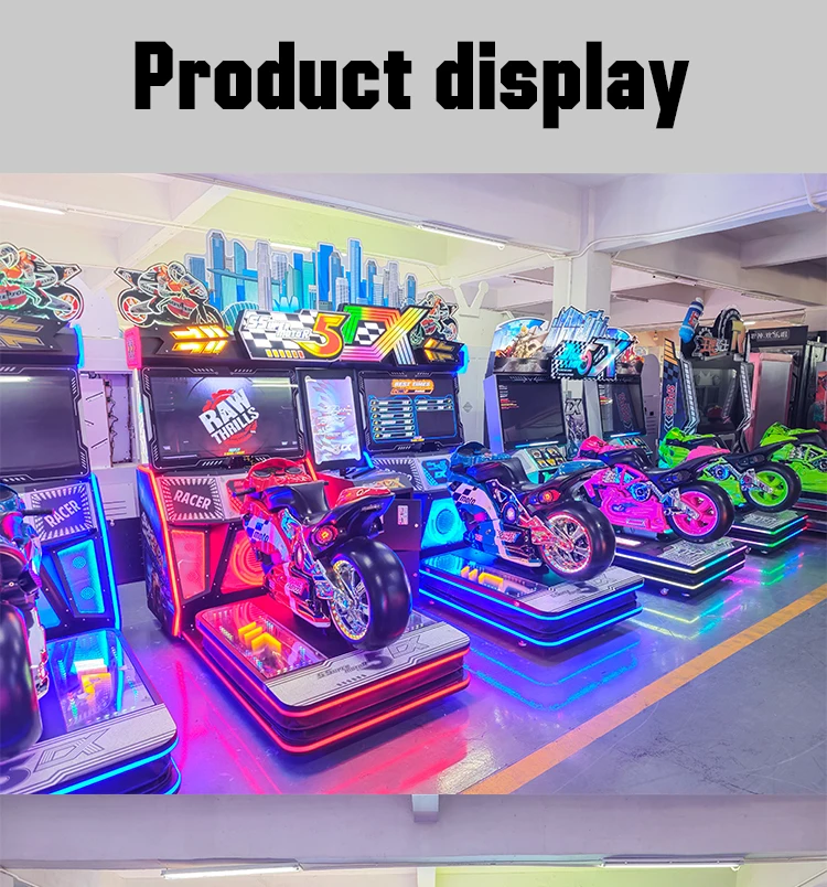 Funpark 2 Players Arcade Moto for Adult Racing Arcade Games Coin Operated Driving Simulator Video Game Machines supplier
