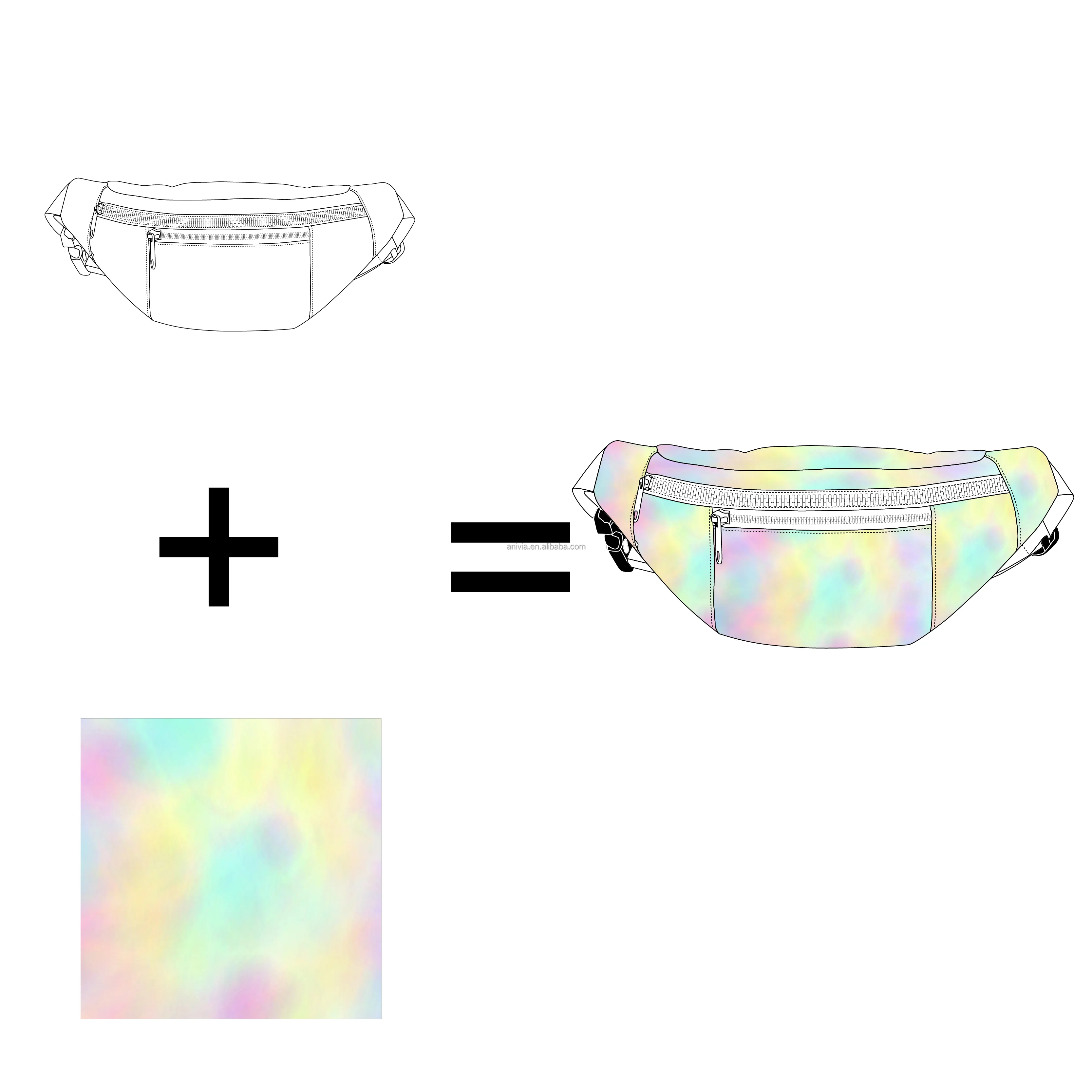 Fashion Custom Waist Bag Custom Logo Sports Shopping Bags Cheap Travel