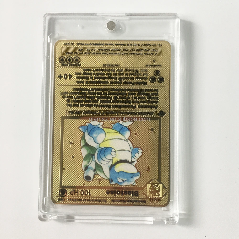 クリスタルクリアポケモンカードアクリルマグネットディスプレイケース