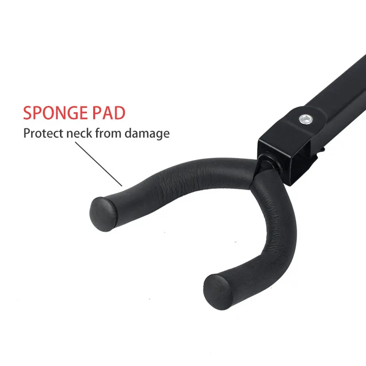 OEM черная настенная подставка для гитары с крючком Регулируемая на 180 градусов адаптером SlatWall