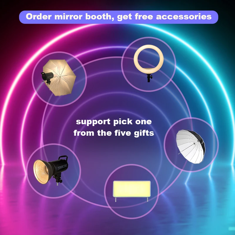 Hltd Stand Up Mirror Photo Booth Wedding Mirror With Camera And Printer