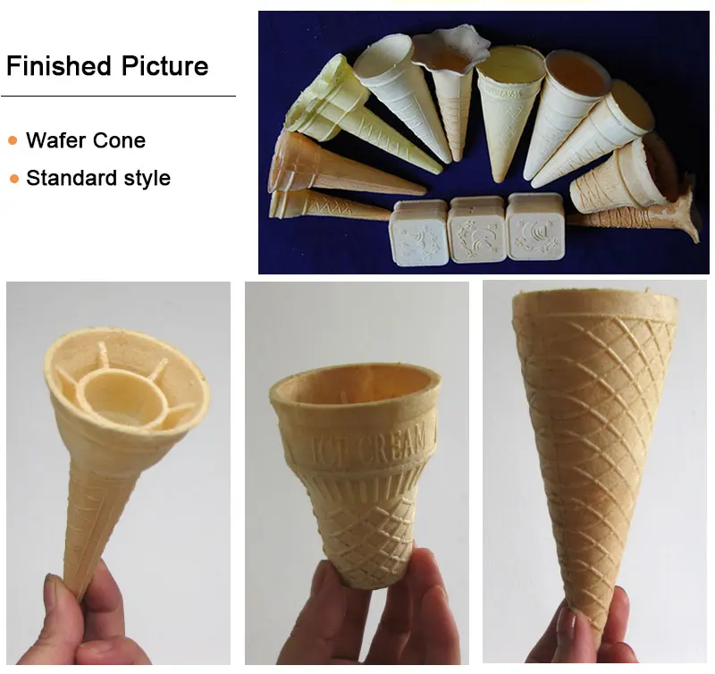 Automatic Wafer Ice Cream Cup Maker Ice Cream Cone Making Machine, View