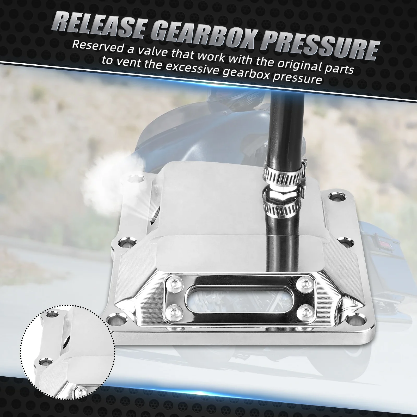 FSFYUK Copertura Trasmissione A Cinghia Cromata – Inferiore Posteriore – Per Harley Electra Street Glide Road King (2010-2017)