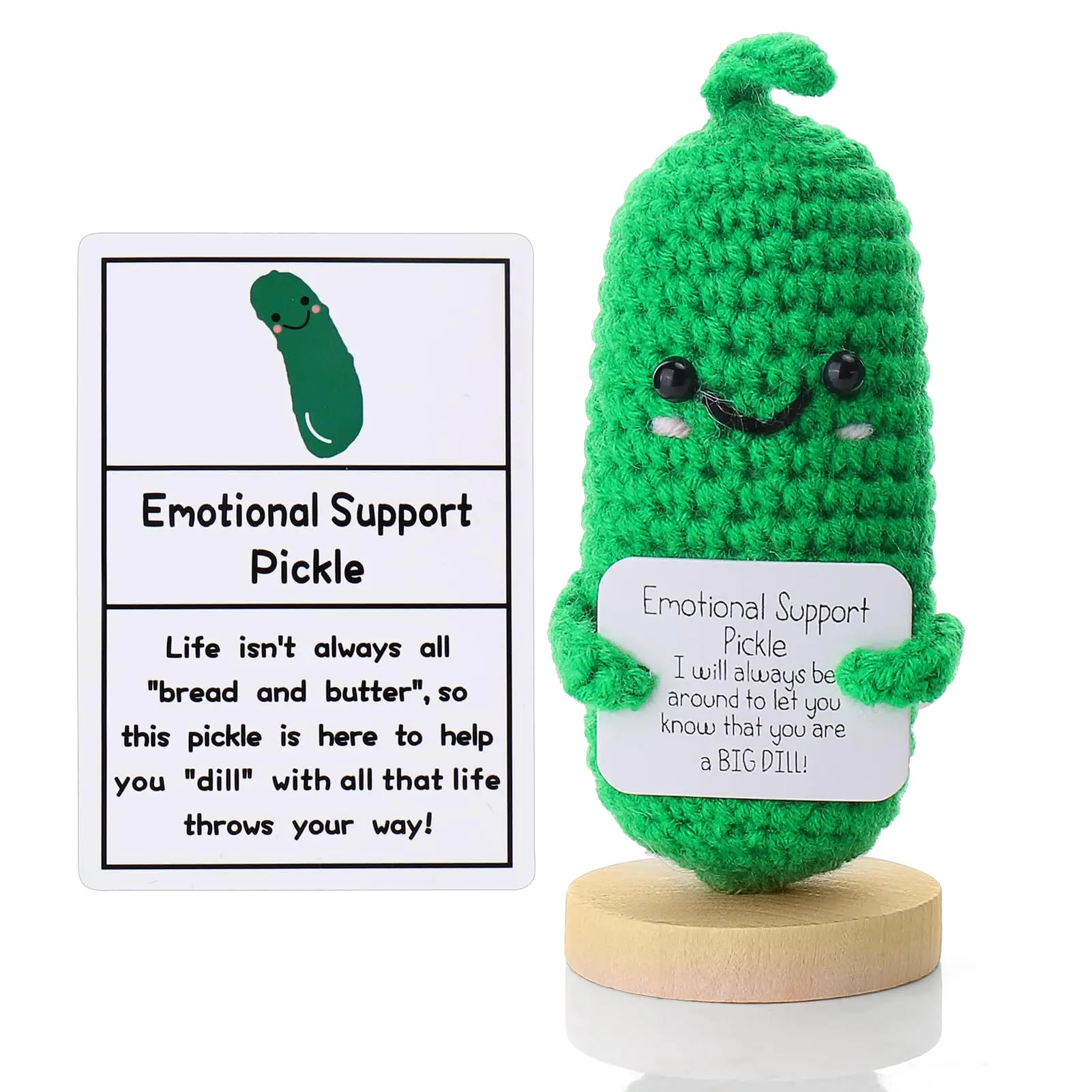 emotional support pickle family cute handmade