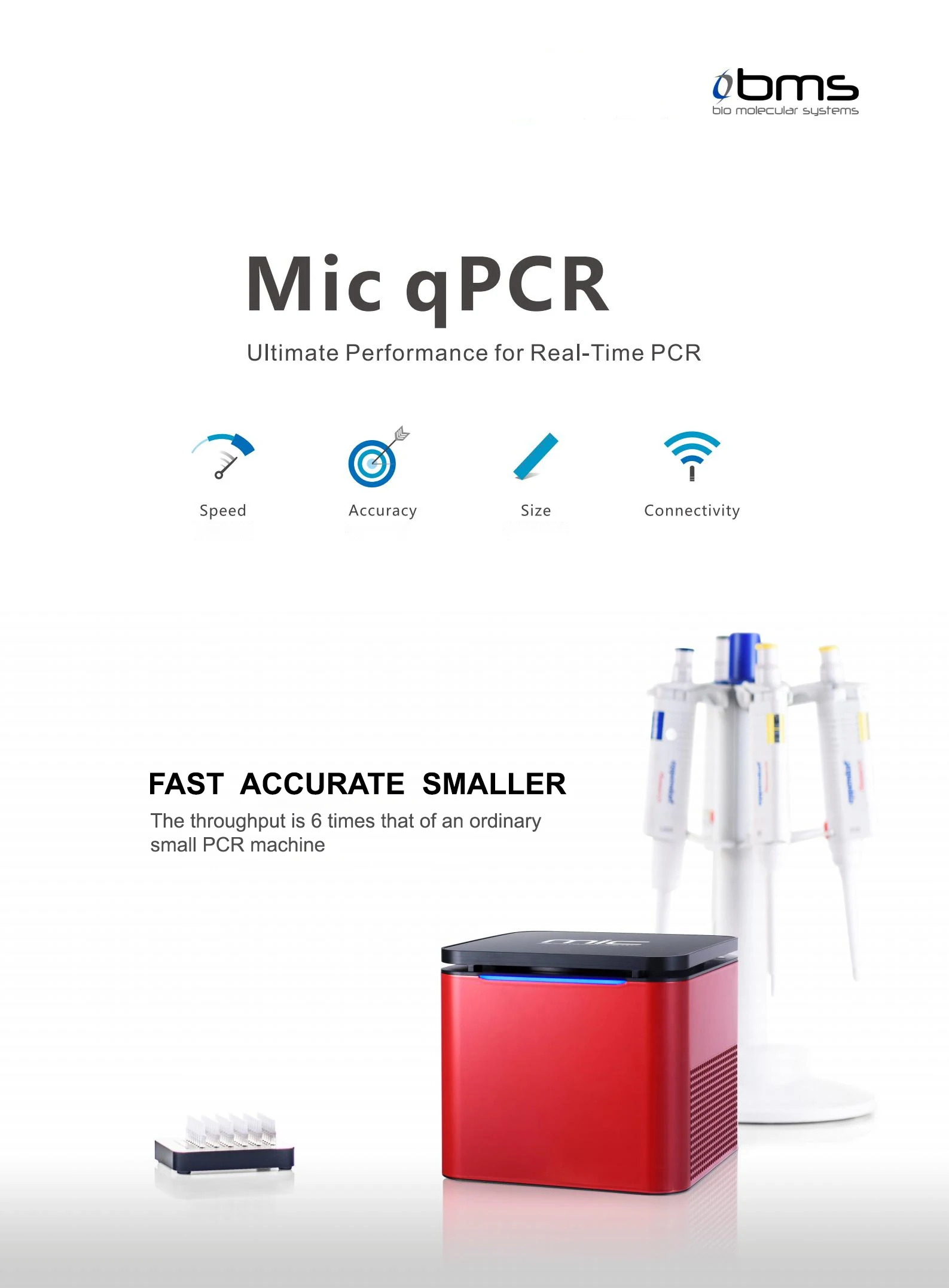 Ship Free Mic Qpcr Realtime Pcr Machine Pcr 4 strips Micro Tubes