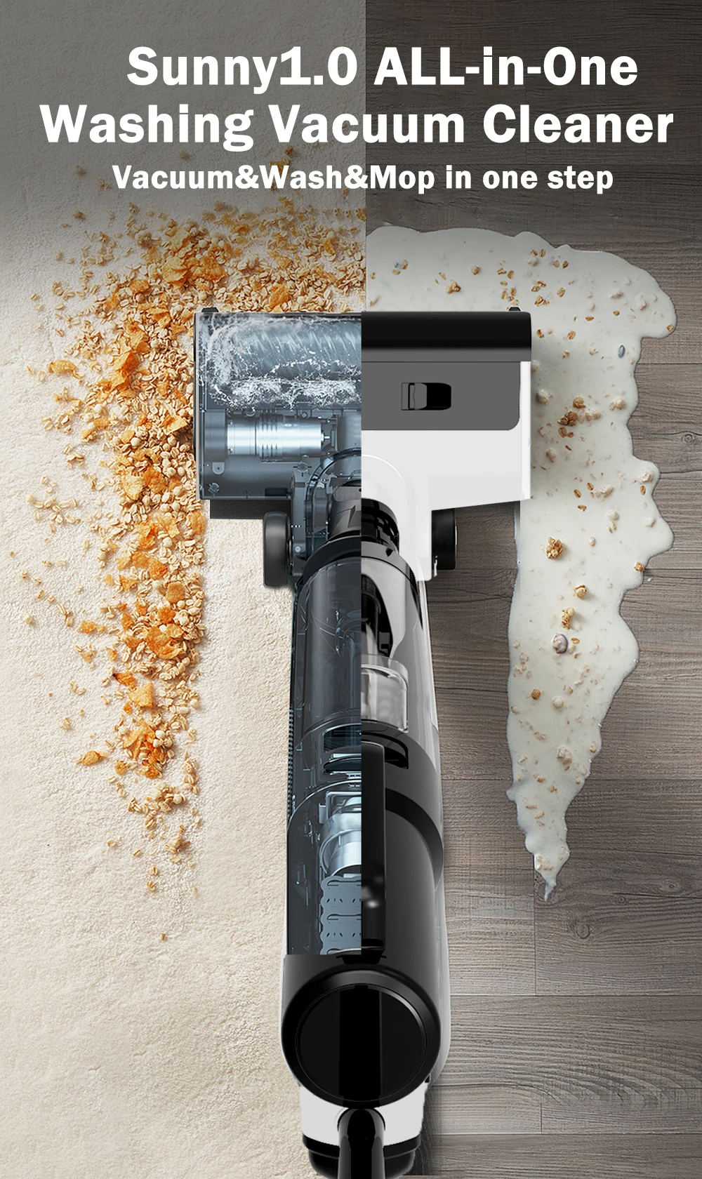 Домашний беспроводной пылесос для сухой и влажной уборки беспроводные Моющего Пылесоса аккумуляторная электрическая