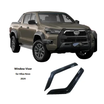 Window Visor Car Exterior Accessories Window Deflectors Protector rain deflector for Toyota Hilux revo 2024