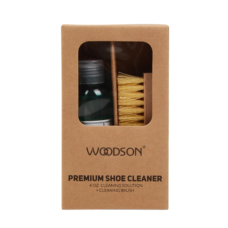 WOODSON Factory Directly 200 ml Sneaker Shoe Cleaner Kit Shoe Fabric Cleaning Liquid Remove Stains With PP Brush