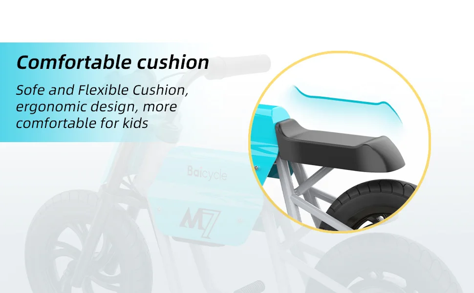 Hot Selling 150W Electric E Bike 12 Inch Tires Kids Electric Bike Single Speed EBike with Rear Drum Braking System