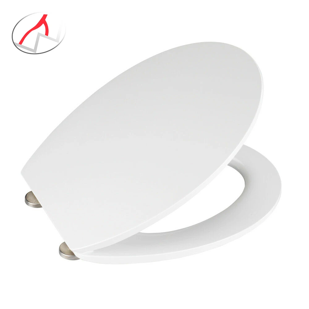 18inch European Standard Shape Soft Close Toilet Seat with Top Fix and One Button Quick Release PP Toilet Set Wc Sitz