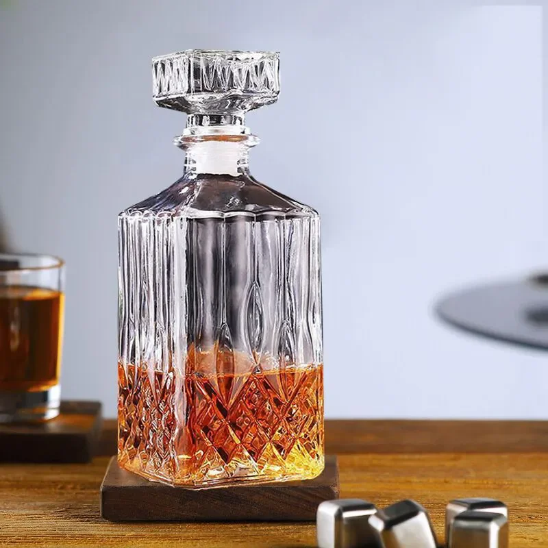 Custom Square 100ml 250ml 300ml 375ml 500ml  Wine Champagne Liquor XO Empty Glass Bottle