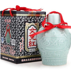 Daughter Red 1.5L Six-year-old Celadon Jar Special Type Yellow Wine 42% ABV *6 Bottles