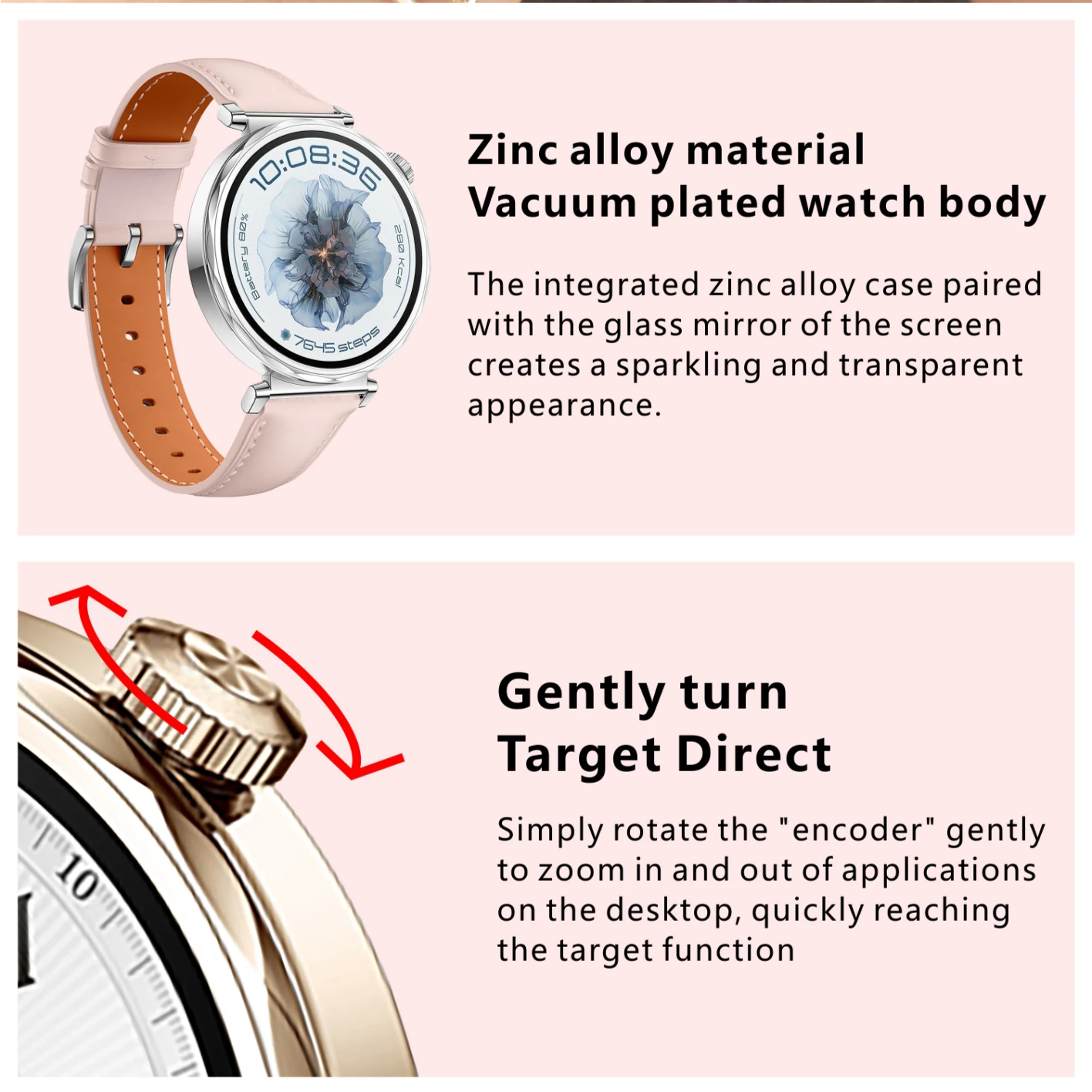 Latest Model Round Dial Smart Watch S6 Mini 1.32inch Amoled 3D UI Screen Double Band Blood Heart Rate Reloj Smart Watch Mujer