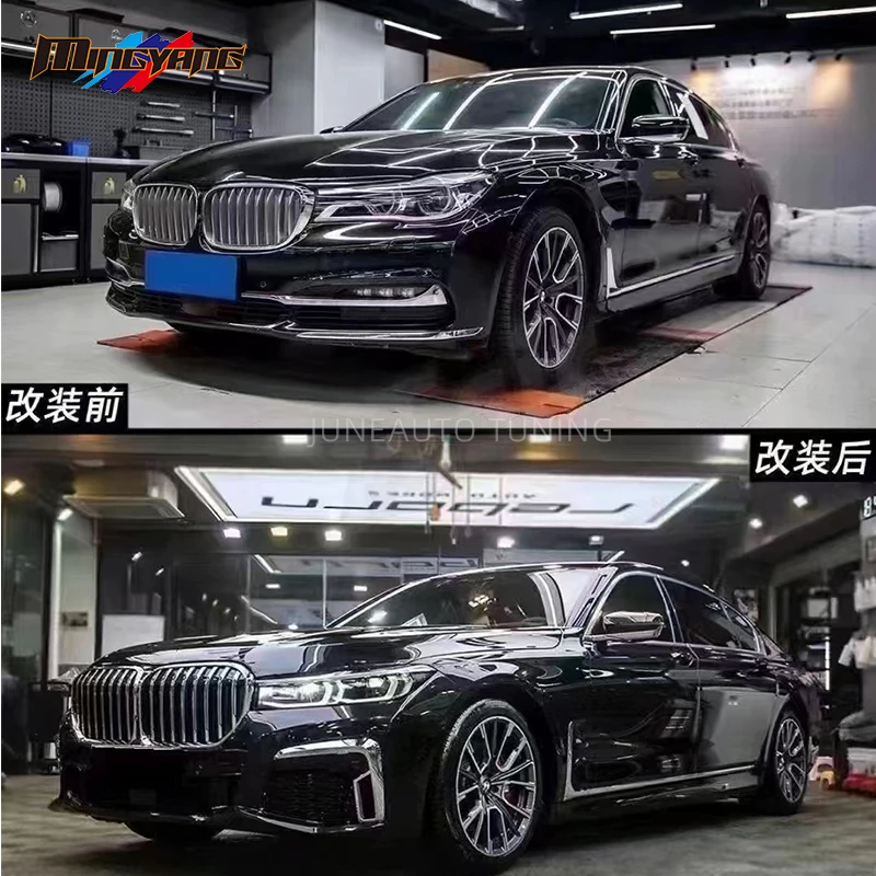 Front Kühlergrill Für BMW 7er G11 G12 2015-2018 - M Style In Glanzschwarz
