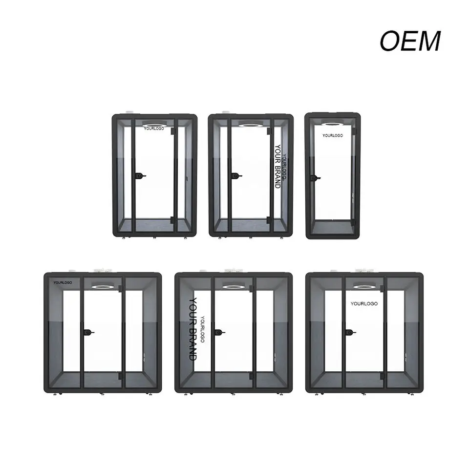 Prefabricated Office Pod Vocal Booth Soundproof Office Aluminum Modern Small Private Phone Booths 3 Bedroom Transport Cabin