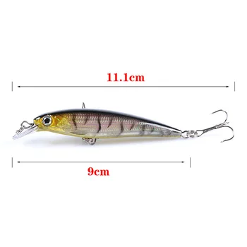 9cm 7.3g Minnow Hard Fishing Lures 9 Colors 3D Eyes Bionic Artificial Minnow Baits Mino Hard Lure – Minnow – view 5