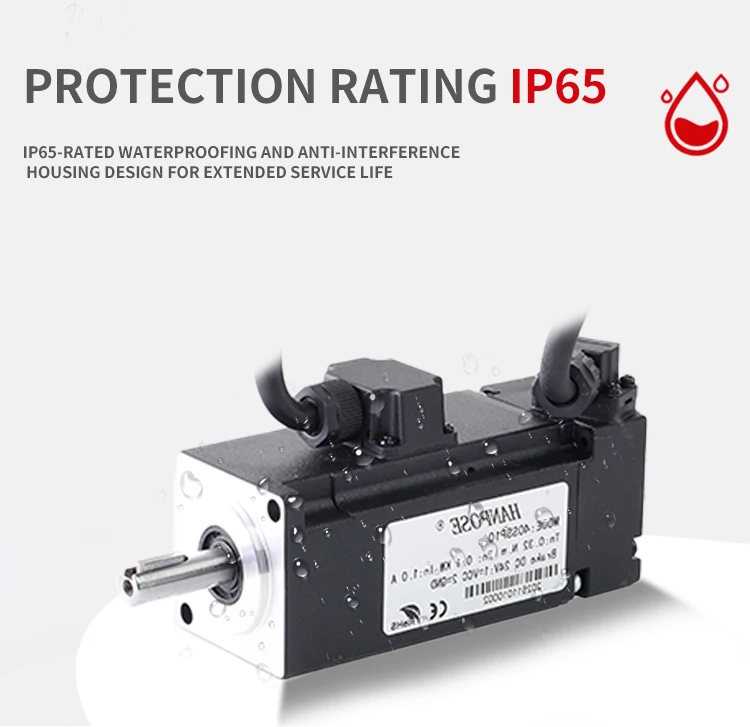 product hanpose servo brake motor 40ssp10 asd210 100w 1a 18  motor length 1045mm ip65 servo motor 40ssp05 asd210 50w-6