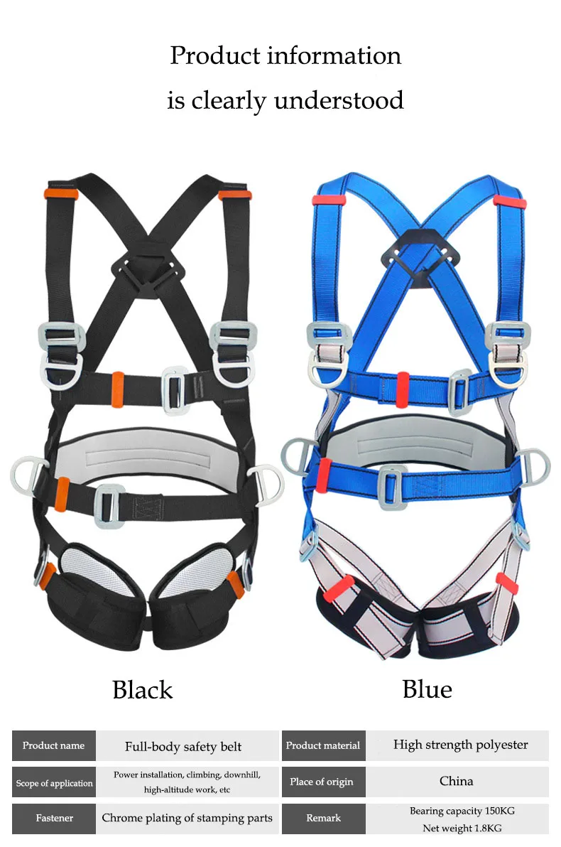 Full Body Harness Personal Protective Equipment Safety Harness For ...