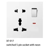 Prise 5 broches avec interrupteur