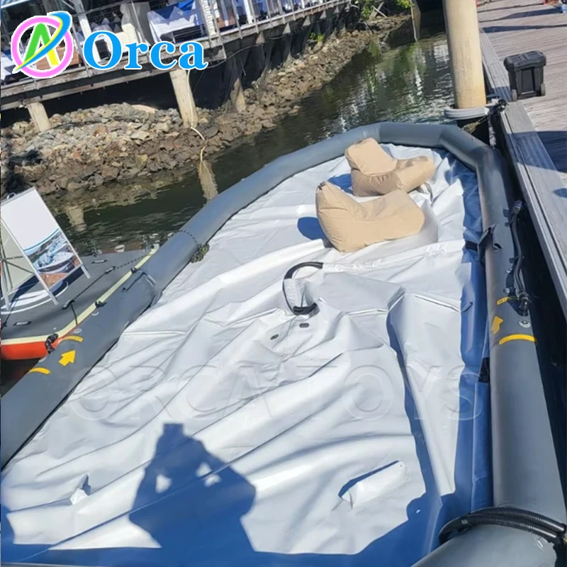 Custom Design Portable Inflatable Floating Dry Dock Berthing in Fresh/Saltwater for Ships Yachts Boats and Jet Skis