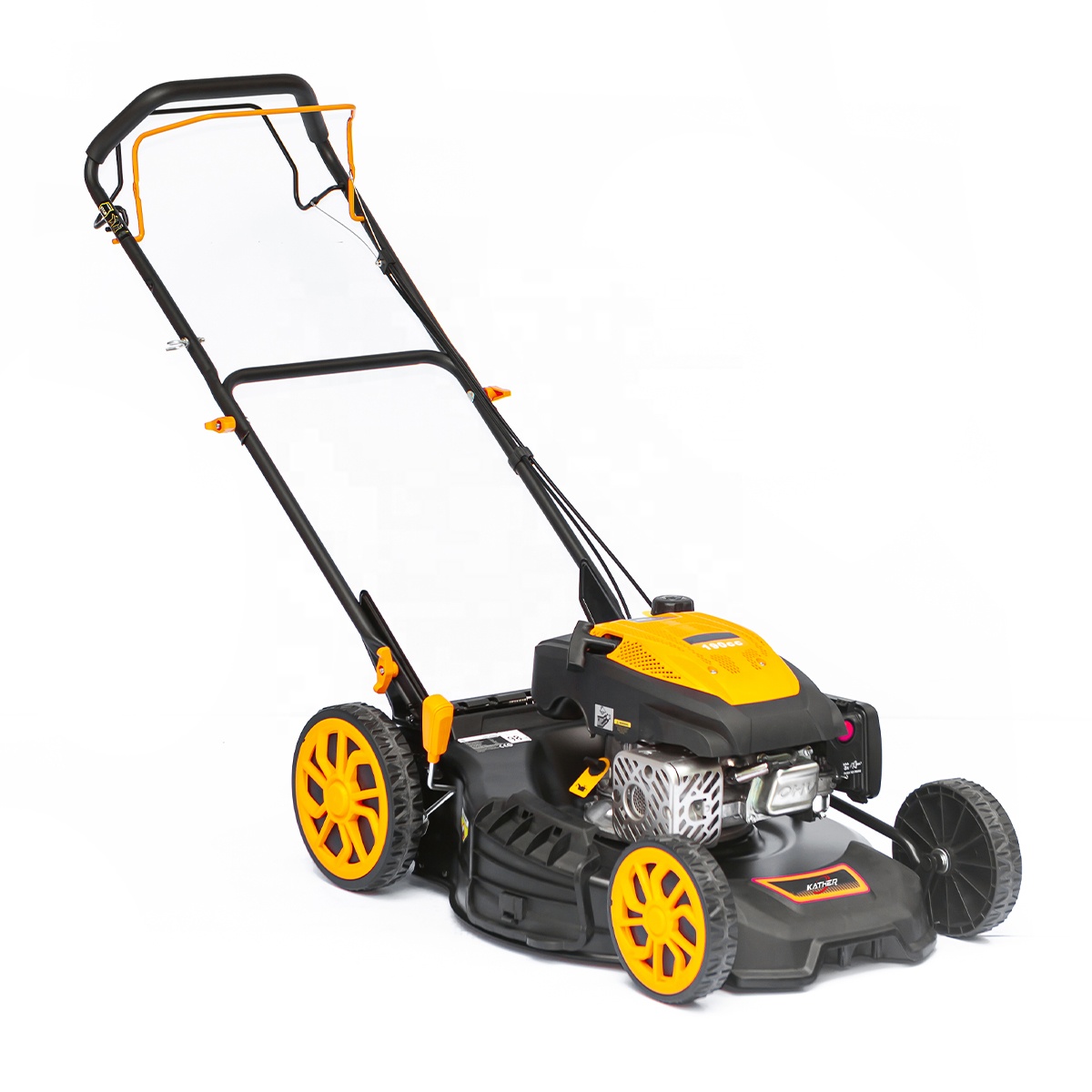 16 18 21 Zoll 190cc Benzin-Rasenmäher Zero Turn Rasentraktor Handgeschobener Selbstfahrender Rasenmäher Mit 65L Grasfangkorb
