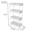 White 4-tier pull-out shelf