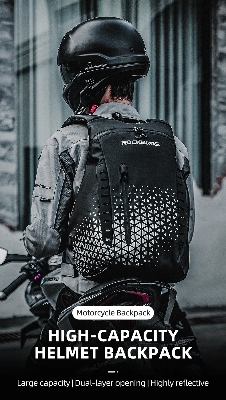 Rockbros Custom High Capacity Motorcycle Mtb Helmet Duffle Bag