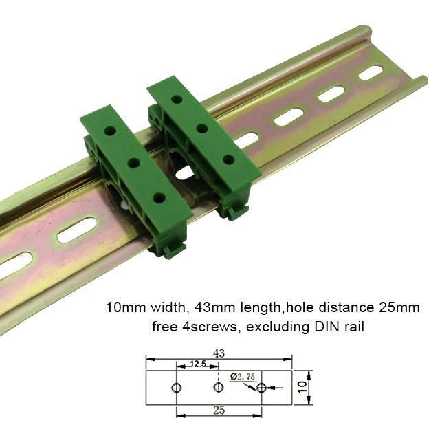 PCB Circuit Board Mounting Bracket Pcb Board Holders for Mounting C45 DIN Rail Adapter