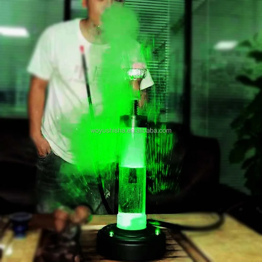 New Fashion Tobacco Woyu Acrylic Laser Led Light Hookah Shisha For Bar
