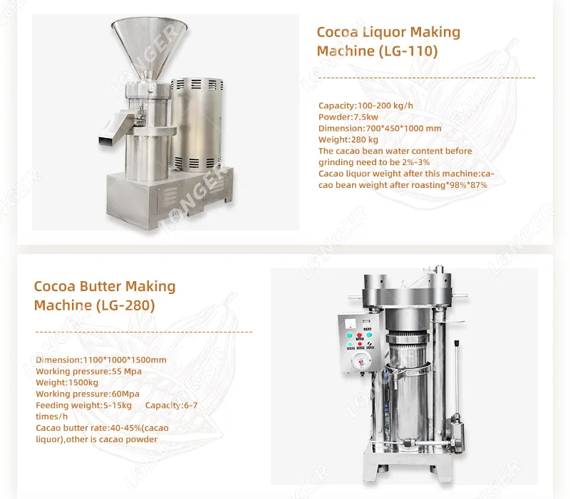 Commercial Cocoa Processing Production Line Cacao Butter Press Machine