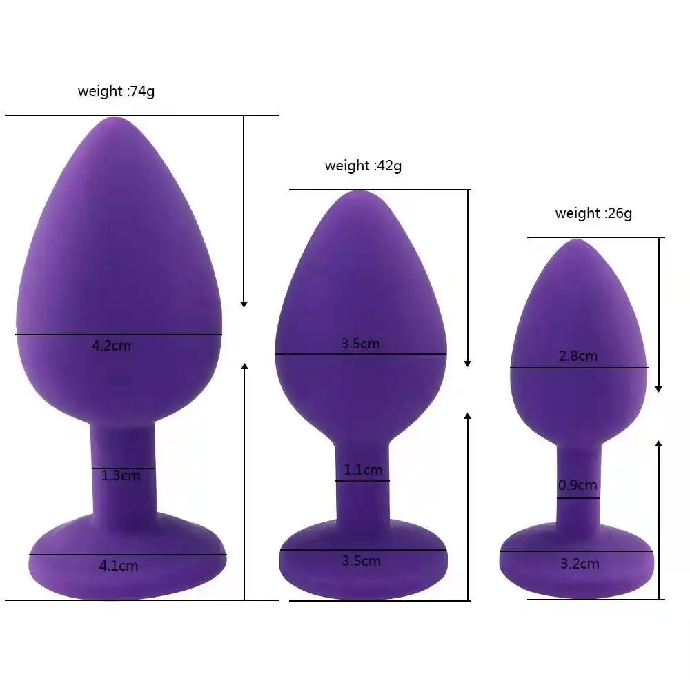 Hot Selling Backdoor Bling Anal Butt Plug Set Sex Toys for Couple