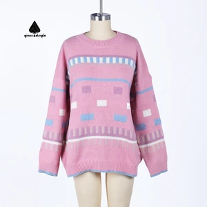 High Quality Fall Winter Women Knit Tops Loose Casual Valentine's Day Women's Sweater Fashion Sweaters Women Fleece Sweater
