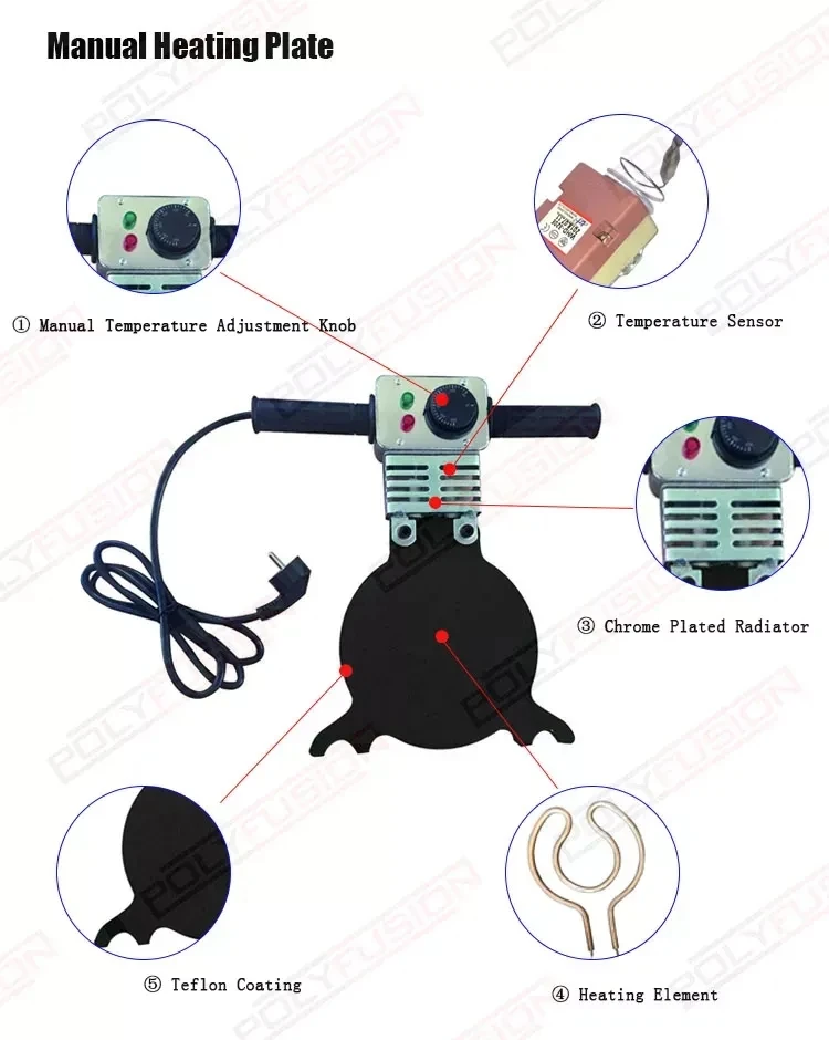 Hot Product Manual Butt fusion Machine Butt fusion Welding Machine Hdpe Pipe Butt fusion Welding Machine
