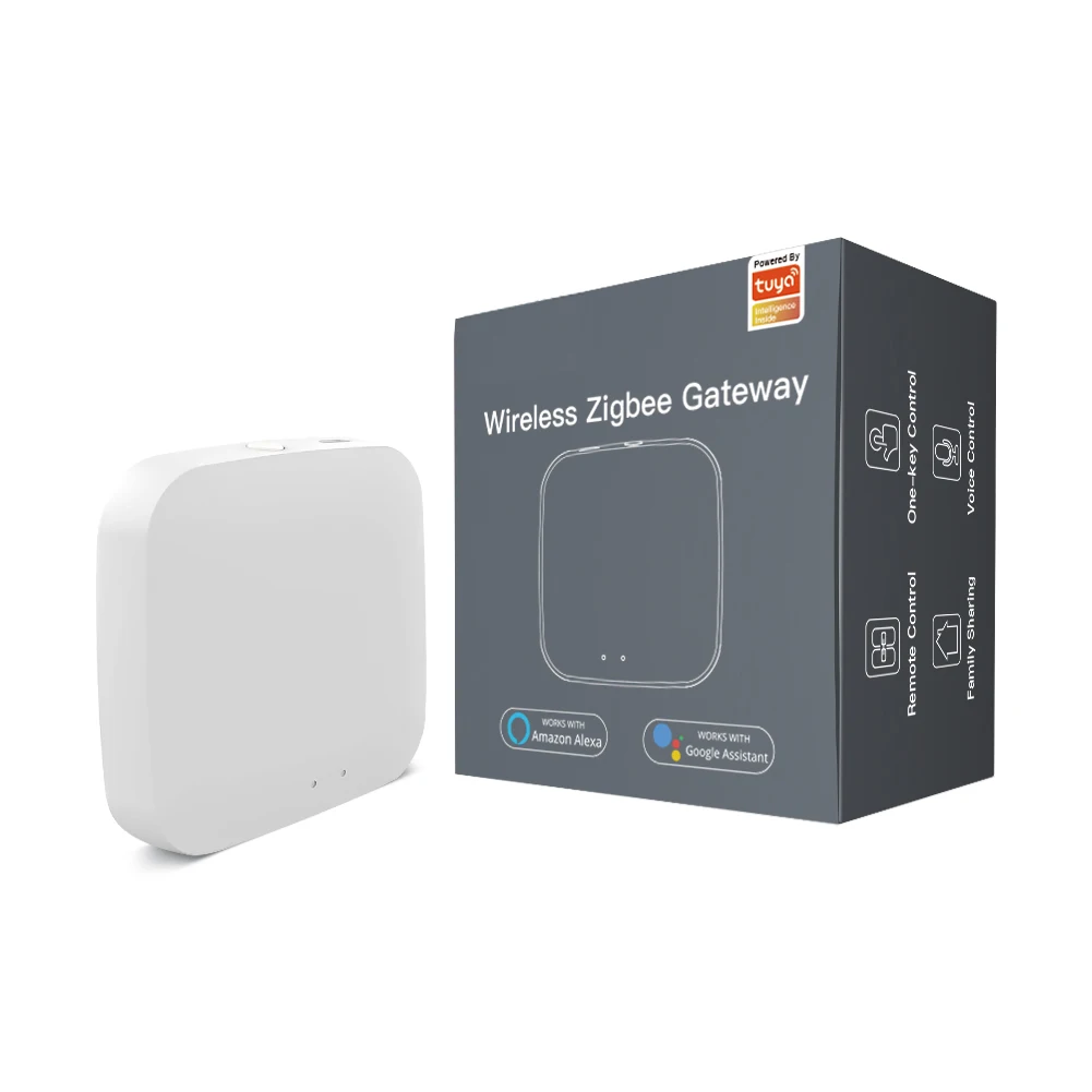 Tuya Zigbee3.0 Wireless Smart Home Products APP Bridge Voice Via Alexa Google Home Remote Control Devices Smart Gateway Hub